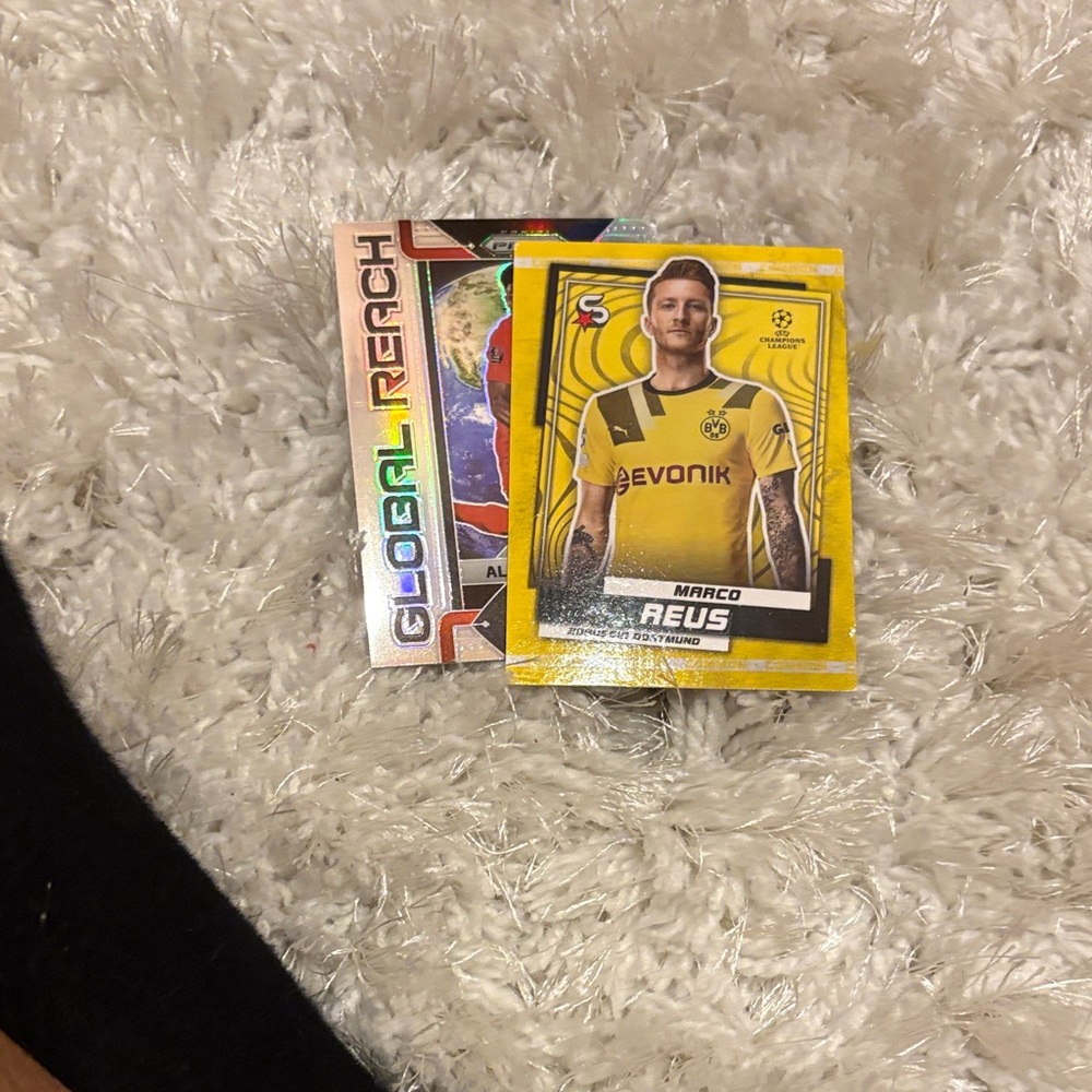 Adidas Yellow and Black Soccer Trading Cards